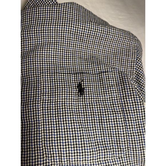 Polo Ralph Lauren Youth L Gingham Check Button Down Long Sleeve Lightweight - Picture 7 of 7